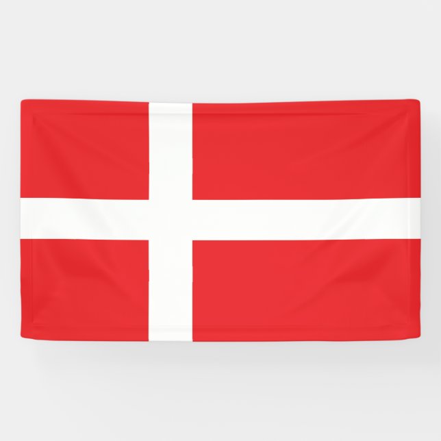 Dänemark Flagge Banner (Horizontal)