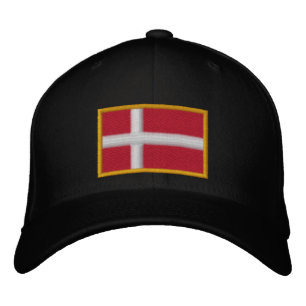 Dänemark Flagge Bestickte Baseballkappe
