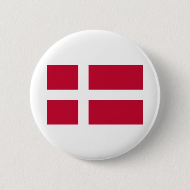 Dänemark Flagge Button (Vorderseite)