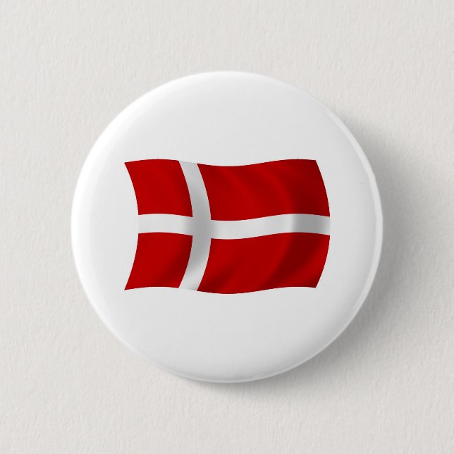 Dänemark-Flagge-Button Button (Vorderseite)