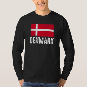 Dänemark Flagge Dänische Fußballmannschaft Fußball T-Shirt
