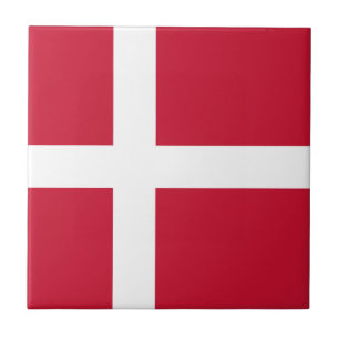 Dänemark Flagge Fliese