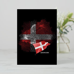 Dänemark-Flagge Folieneinladung
