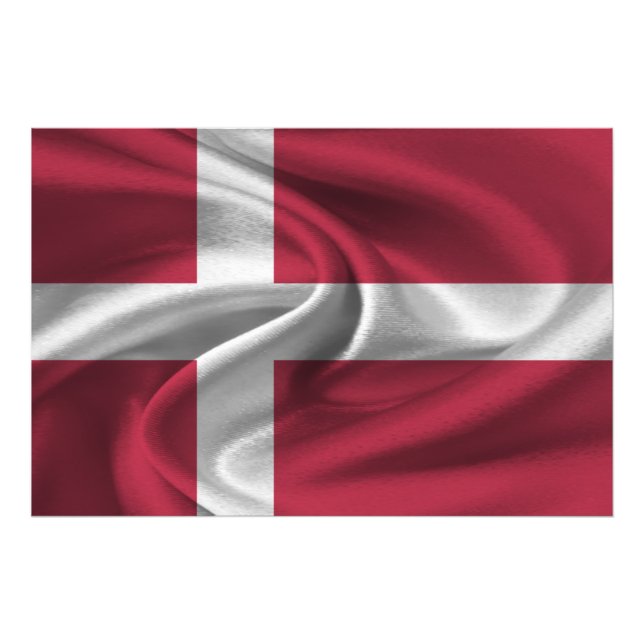 Dänemark Flagge Fotodruck (Vorne)