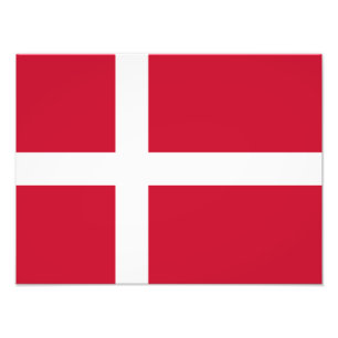 Dänemark Flagge Fotodruck