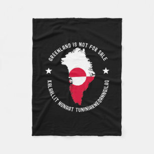 Dänemark-Flagge Grönland ist nicht zu verkaufen Üb Fleecedecke