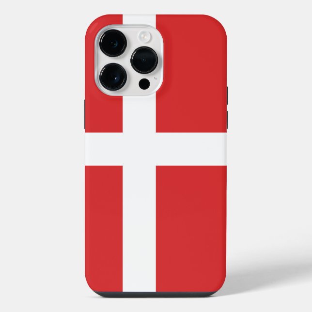Dänemark-Flagge iPhone Hülle (Rückseite)