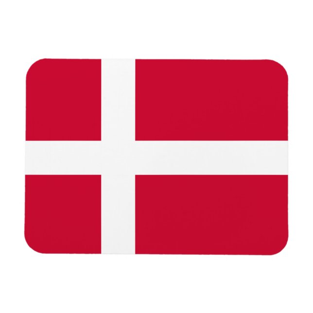Dänemark Flagge Magnet (Horizontal)