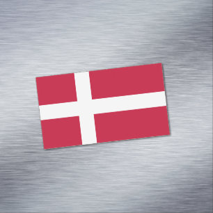 Dänemark-Flagge Magnetische Visitenkarte
