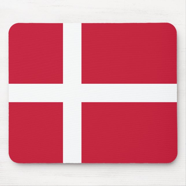 Dänemark Flagge Mousepad (Vorne)