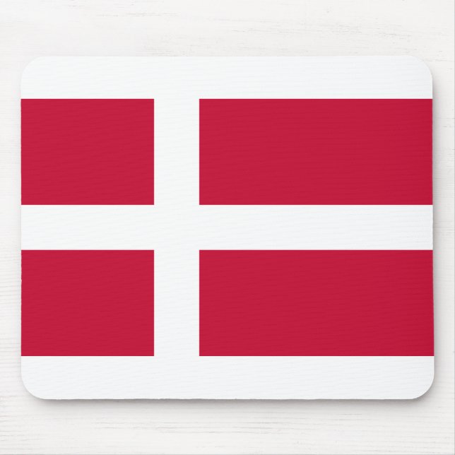 Dänemark Flagge Mousepad (Vorne)