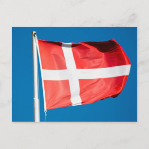 Dänemark Flagge Postkarte