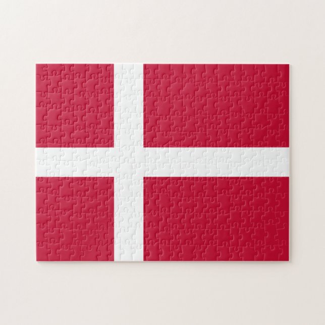Dänemark Flagge Puzzle (Horizontal)