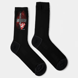 Dänemark-Flagge Socken