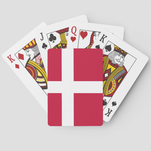 Dänemark Flagge Spielkarten (Rückseite)