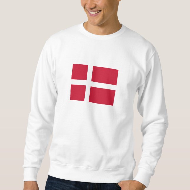 Dänemark Flagge Sweatshirt (Vorderseite)