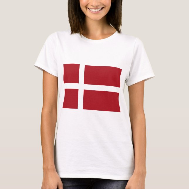Dänemark-Flagge T-Shirt (Vorderseite)