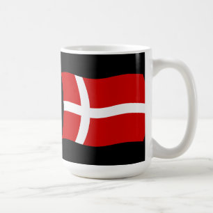 Dänemark-Flagge-Tasse Kaffeetasse