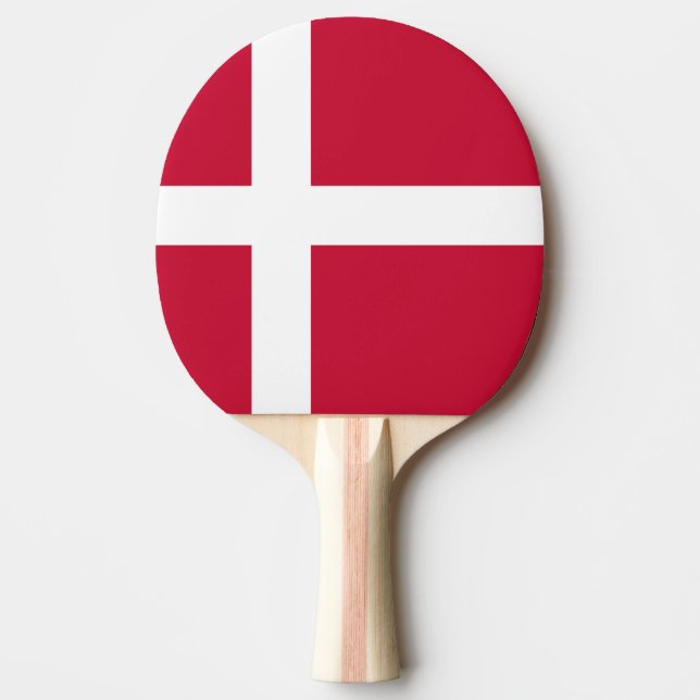 Dänemark Flagge Tischtennis Schläger (Vorderseite)