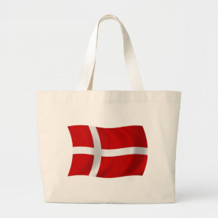 Dänemark-Flagge-Tragetasche Jumbo Stoffbeutel