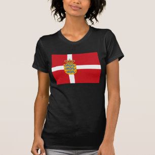 Dänemark-Flagge w COA-T - Shirt