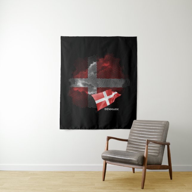 Dänemark-Flagge Wandteppich (Beispiel)