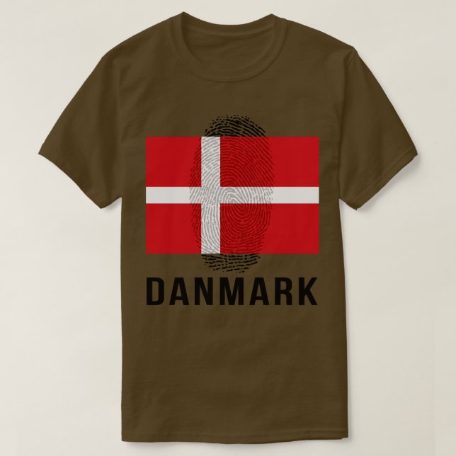Dänemark Flaggen-DNA T-Shirt (Design vorne)