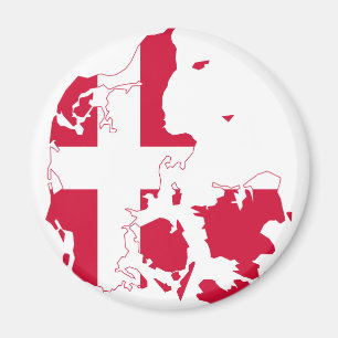 Dänemark Flaggenkarte DK Magnet