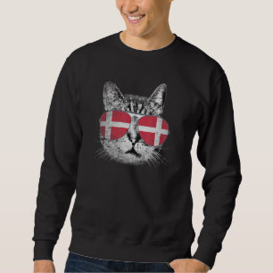 Dänemark Flaggenland Roots Katzenpriester Frauen Sweatshirt