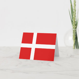 Dänemark Flaggennotecard Karte