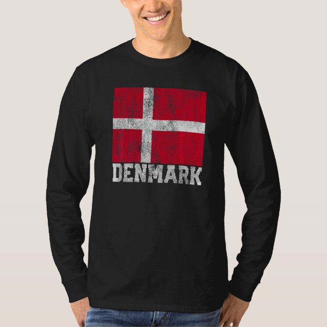 Dänemark Flaggenstaat National Prix Roots Country  T-Shirt (Vorderseite)