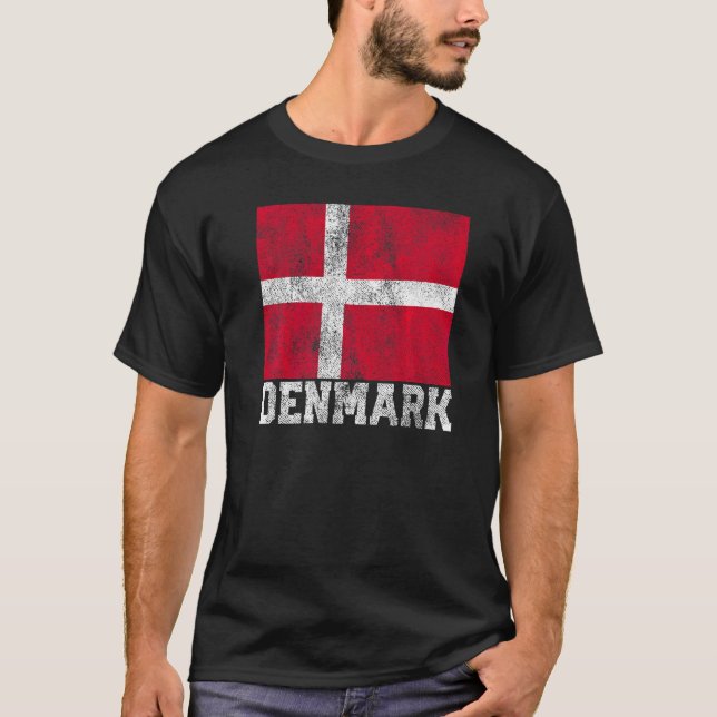 Dänemark Flaggenstaat National Prix Roots Country  T-Shirt (Vorderseite)