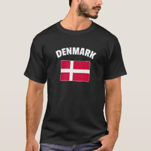 Dänemark Flaggenstaat Vintag Retro Land Dane Pri T-Shirt