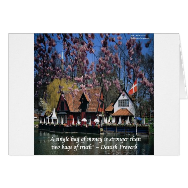 Dänemark Foto & Famous Proverb (Vorderseite (Horizontal))