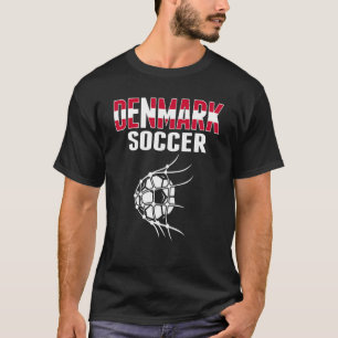 Dänemark Fußball-Ball im Nettoziel Dänischer Fußba T-Shirt