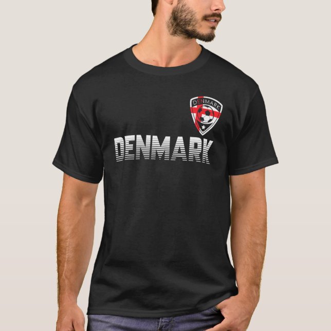 Dänemark Fußball Jersey 2021 Dane Football Team Fa T-Shirt (Vorderseite)