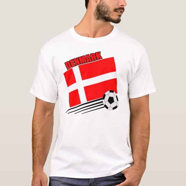 Dänemark - Fußball-Team T-Shirt (Vorderseite)