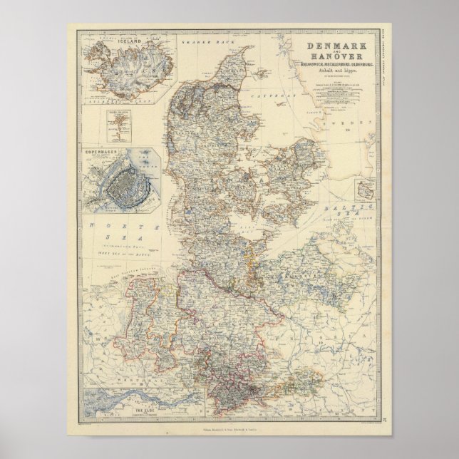 Dänemark, Hannover, Brunswick, Mecklenburg Poster (Vorne)