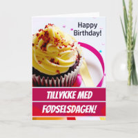 Dänemark Happy Birthday Wish in Dänisch Geburtstag