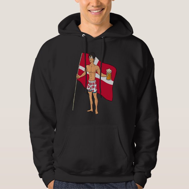 Dänemark Hot Boy Hoodie (Vorderseite)