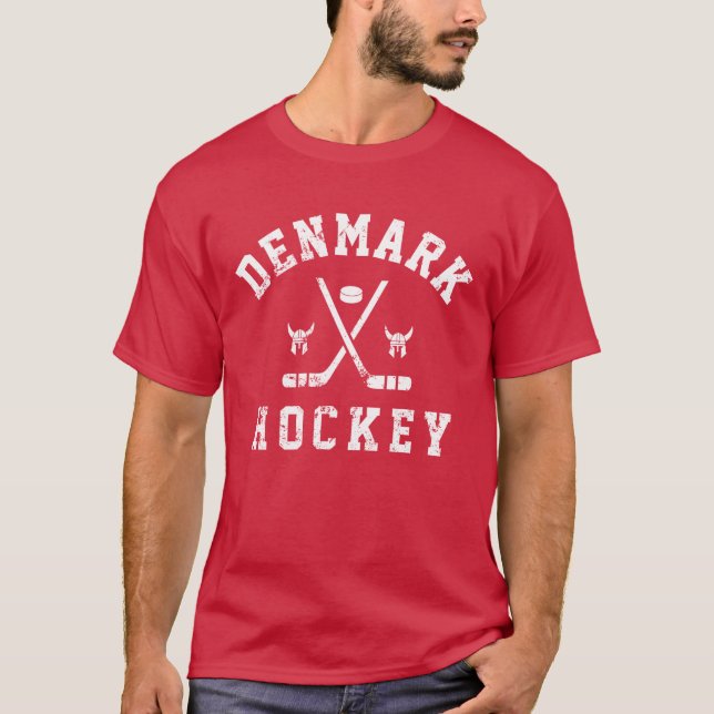 Dänemark Ice Hockey T-Shirt (Vorderseite)