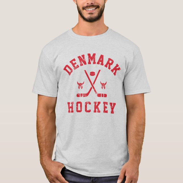 Dänemark Ice Hockey T-Shirt (Vorderseite)