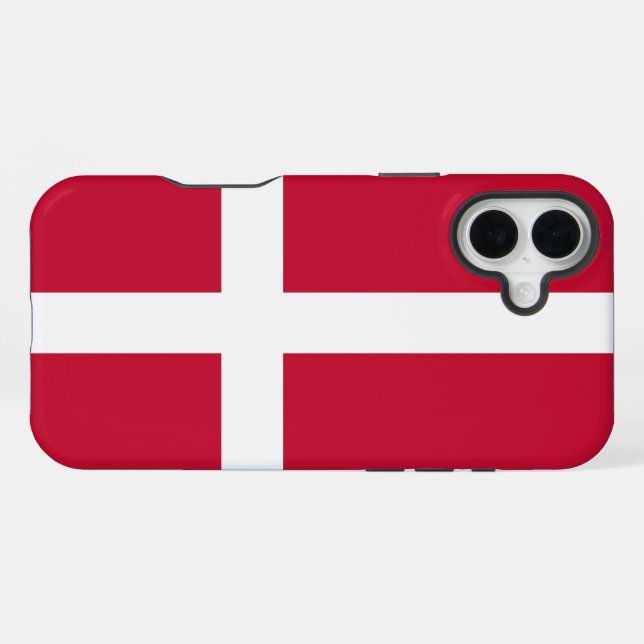Dänemark iPhone Hülle (Rückseite (Horizontal))