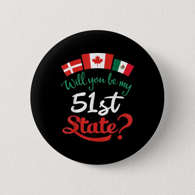 Dänemark Kanada Mexiko Flaggen werden Sie meine 51 Button (Vorderseite)