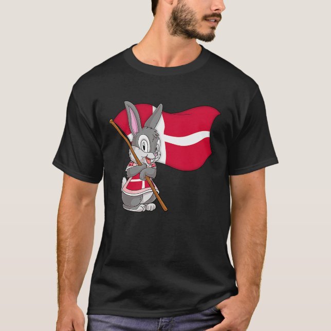 Dänemark Kaninchen T-Shirt (Vorderseite)