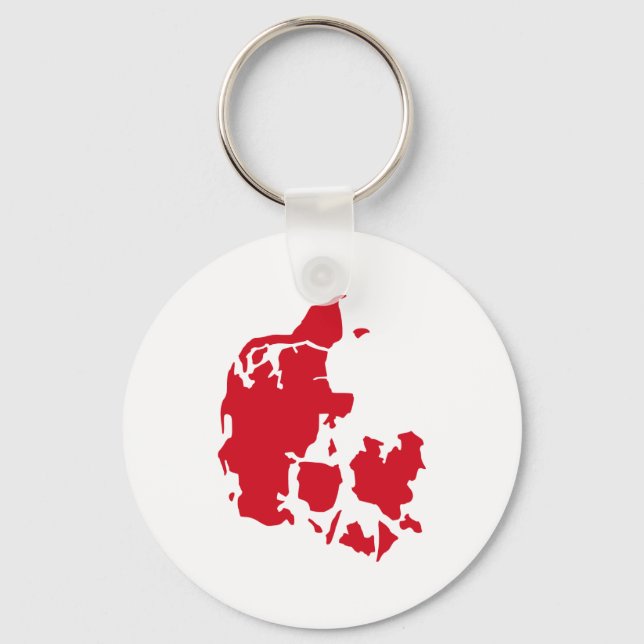 Dänemark Karte Schlüsselanhänger (Vorderseite)