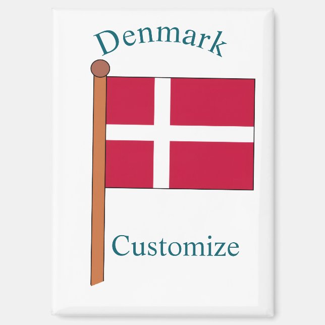 Dänemark Landesflagge Thunder_Cove Magnet (Vorderseite)