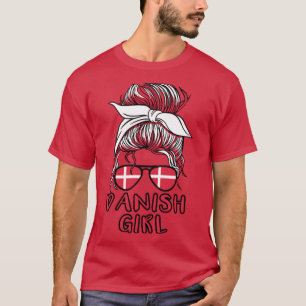 Dänemark Mädchen Fußball Weltmeisterschaft Dänisch T-Shirt