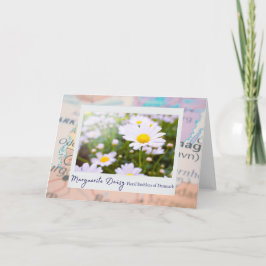 Dänemark Marguerite Daisy Floral Emblem auf Karte