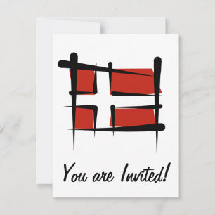 Dänemark Markenzeichen Einladung